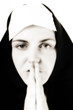 Praying nun, portrait
