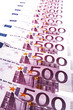 Fivehundred euro notes, close-up