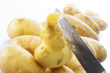 Photo: Peeling of potatoes Peeling of potatoes