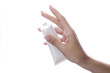 female hand with cream tube female hand with cream tube