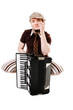 Cool musician with concertina Cool musician with concertina