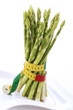 Asparagus with measuring tape, diet