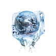 Symbol for global warming, digital composite