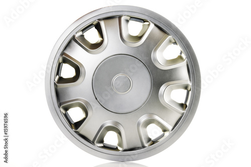 Photo: Silver wheel, close-up Silver wheel, close-up