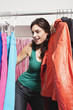 Woman in fashion store