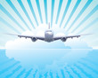 Vector: Vector aircraft in the sky Vector aircraft in the sky