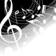 Musical theme - vector background