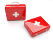 First Aid Kit Isolated On White Background
