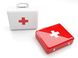 First Aid Kit Isolated On White Background