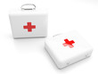 First Aid Kit Isolated On White Background