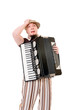 Cool musician with concertina Cool musician with concertina