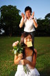 Beautiful Couple Having Fun In The Park Beautiful Couple Having Fun In The Park