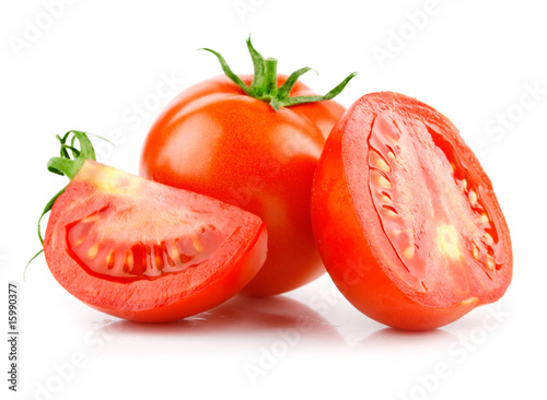 red tomato vegetable with cut red tomato vegetable with cut