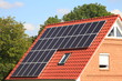 Energiespar - Haus Solardach Sonnenenergie Deutschland