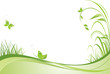 Green floral background