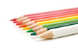 colors pencils on white background colors pencils on white background