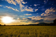 Cloudy sky to sunset