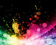 abstract background of colorful glowing lights