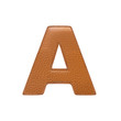 Photo: Letter A made of leather Letter A made of leather