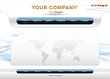 Vector editable website template