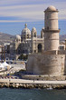 Marseille Fortress and cathedral