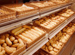 Variety of baked products at a supermarket Variety of baked products at a supermarket