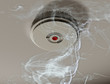 Smoke alarm in a smoky room Smoke alarm in a smoky room