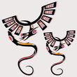 Dragon in ethnic national style of the American Indians