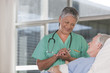 Photo: female nurse and patient female nurse and patient