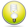 Energy saving bulb icon