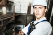 serious worker
