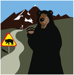 Bear scare warning