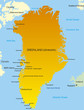 Vector illustration of greenland map Vector illustration of greenland map