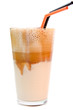 greek cold coffee - frappe isolated on white