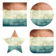 set of grunge flag buttons of luxembourg set of grunge flag buttons of luxembourg