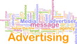 Advertising word cloud