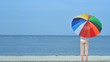 Frau am Strand