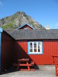 Cabane rouge en Norvège