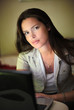 Lady and notebook