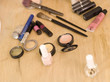 Cosmetics on table, close-up