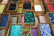 France, Paris, Market stall with buttons