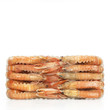 Deep frozen prawns, close-up