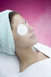 Woman receiving spa treatment