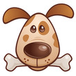 Brown Puppy with Bone