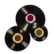 Old vinyl records