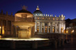 Basilica di San Pietro in Vaticano at dusk
