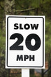 Close up of a road sign.
