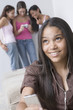 Teen girls with music and a camera