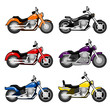 vector chopper motorcycle set