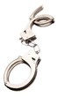Handcuffs isolated on white background